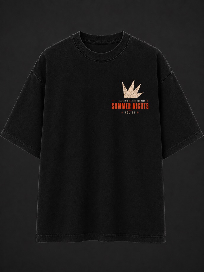Black tee, front